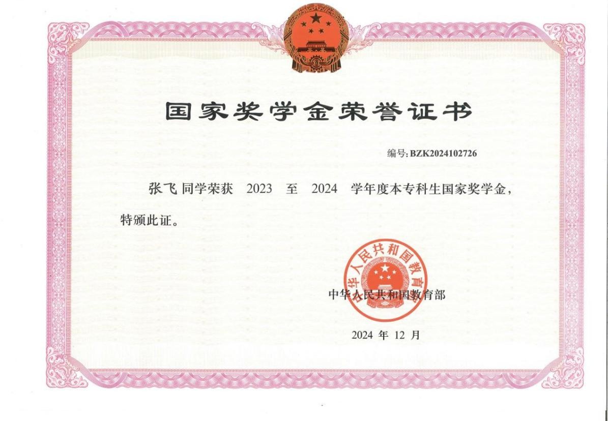 2023—2024年度国家奖学金